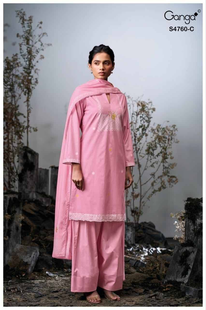 KAYEL 4760 Series By Ganga Fashion Beautiful Festive Suits Stylish Colorful Fancy Casual Wear & Ethnic Wear PREMIUM COTTON Print Dresses At Wholesale Price